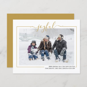 Cartão de Natal Personalizado - Foto Joyful - BUDG