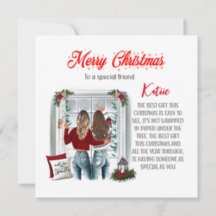 Cartão de Natal Personalizado Melhor Amigo Especia