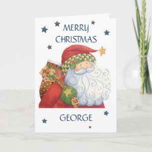 Cartão de Natal Personalizado - Papai Noel