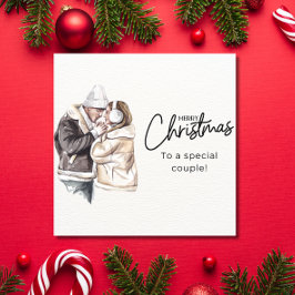 Cartão De Natal Personalizado Para Casais