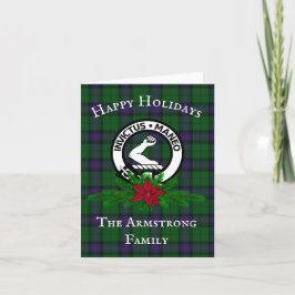Cartão de Natal Personalizado para Clan Armstrong