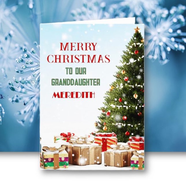 Cartão de Natal Personalizado para Netas (Criador carregado)