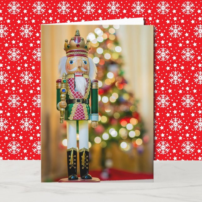 Cartão de Natal Personalizar Texto do Nutcracker (Criador carregado)