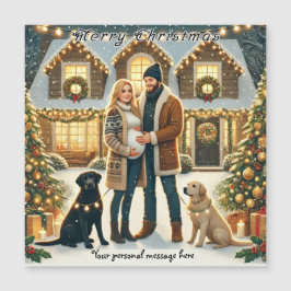 Cartão de Natal Personalizável do Magnet