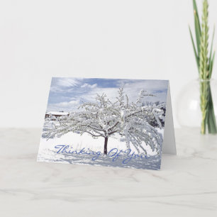 cartão de Natal personalizável/Pensamento de você/