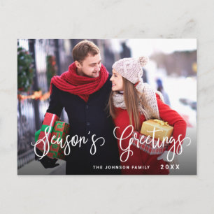 Cartão de Natal PHOTO de Saudações da Estação Mode