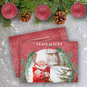 Cartão de Natal Pine Wreath