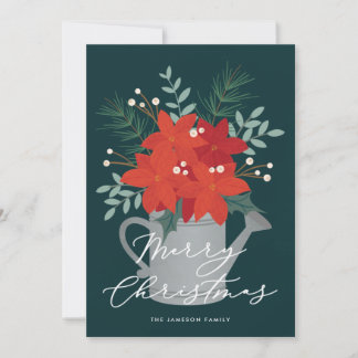 Cartão de Natal Poinsettia