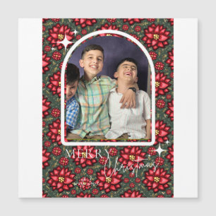 Cartão de Natal Poinsettia – Personalizado