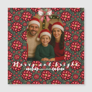 Cartão de Natal Poinsettia – Personalizado