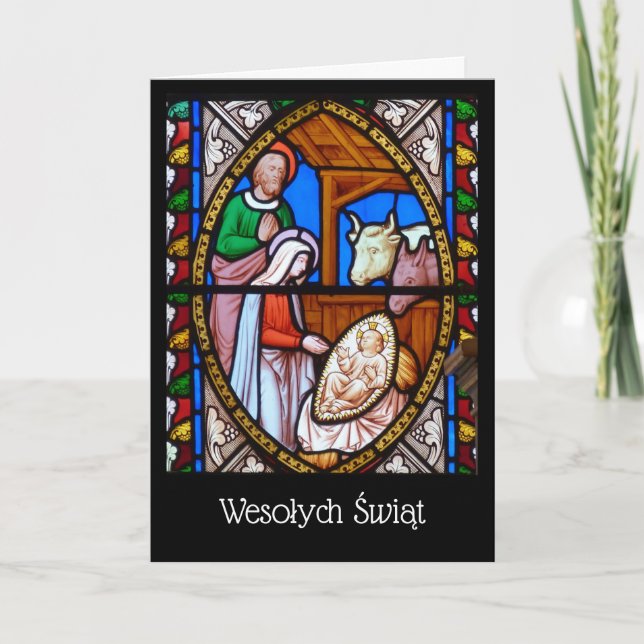 Cartão de Natal polonês - Boże Narodzenie (Frente)