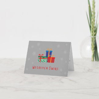 Cartão de Natal polonês Wesołych Świąt