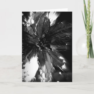 Cartão de Natal preto e branco elegante