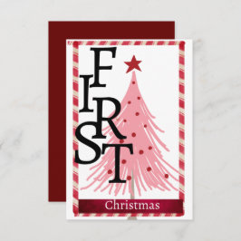 Cartão de Natal primeiro Natal