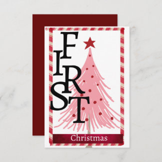 Cartão de Natal primeiro Natal