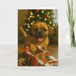 Cartão de Natal Puggle Malvado