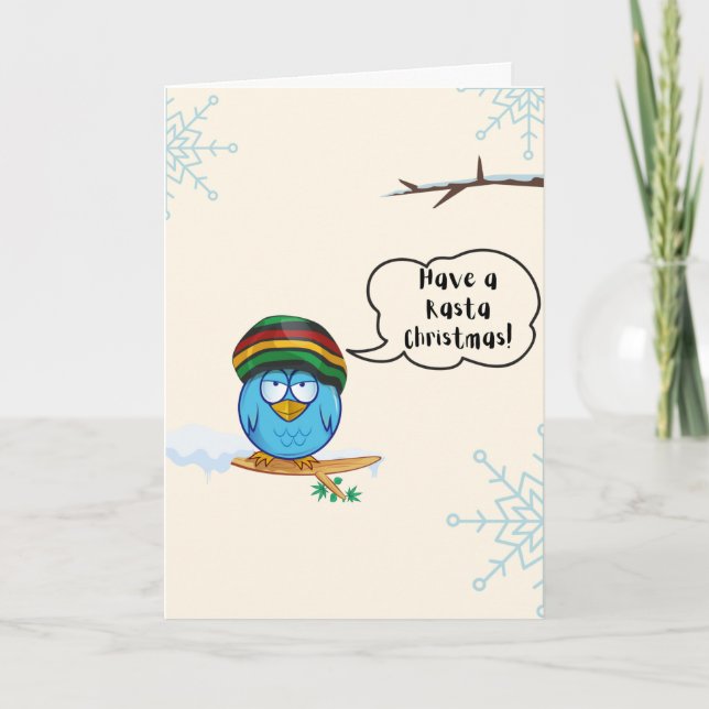 Cartão de Natal Rasta 007 (Frente)