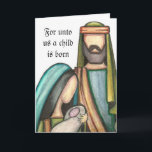 Cartão de Natal religioso<br><div class="desc">Uma interpretação fresca de um clássico cristão intemporal…</div>
