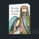 Cartão de Natal religioso<br><div class="desc">Uma interpretação fresca de um clássico cristão intemporal…</div>
