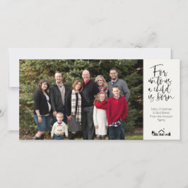 Cartão de Natal Religioso de 4 Fotos KJV Verse