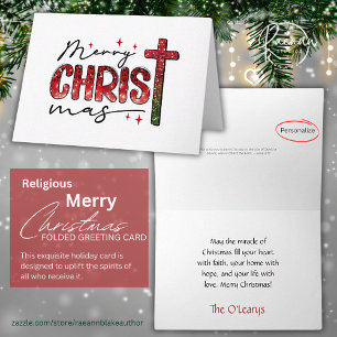 Cartão de Natal Religioso "Feliz Natal"