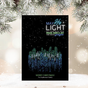 Cartão de Natal Religioso Moderno para a Cidade