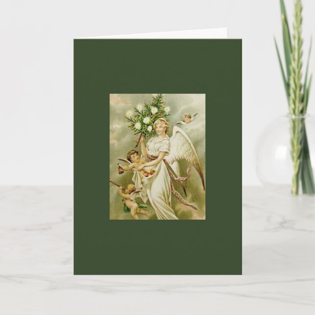 Cartão de NATAL RETRO do ANJO (Frente)