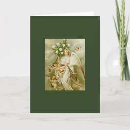 Cartão de NATAL RETRO do ANJO