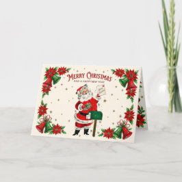Cartão de Natal Retrô Tesouros