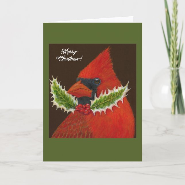 Cartão de Natal Rico Festivo (Frente)