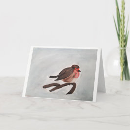 cartão de natal Robin