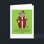 Cartão de Natal Românico Engraçado para Ele Espect<br><div class="desc">Feliz Natal! Divirta-se em espalhar o riso com esta hilária carta de saudação romântica de humor natalício do artista Bill Abbott; envie algumas risadas com seus melhores desejos nesta temporada de festas. O desenho de Bill Abbott, "Spectickles", a banda desenhada internacionalmente sindicalizada também apareceu em Hallmark U.K., Reader's Digest e...</div>
