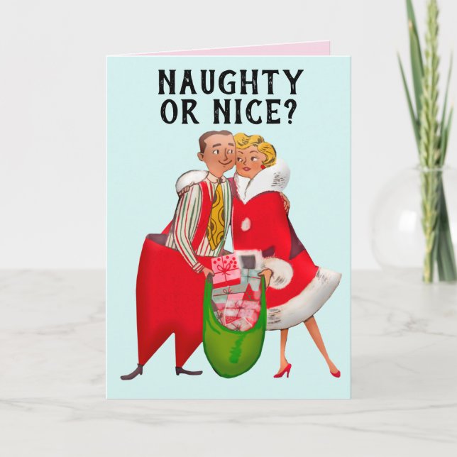 CARTÃO DE NATAL ROMÂNTICO VINTAGE PARA MULHER (Frente)