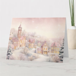 Cartão de Natal Rosa