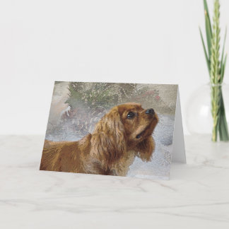 Cartão de Natal Ruby Cavalier