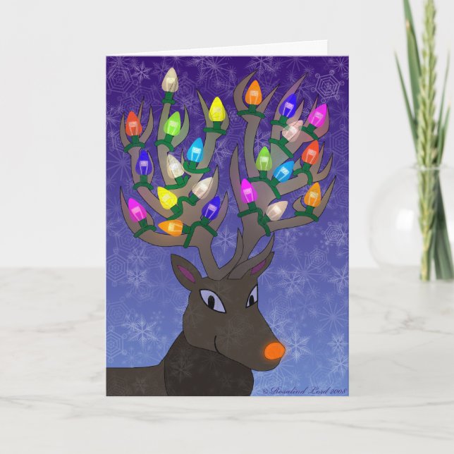 Cartão de Natal Rudolf (Frente)