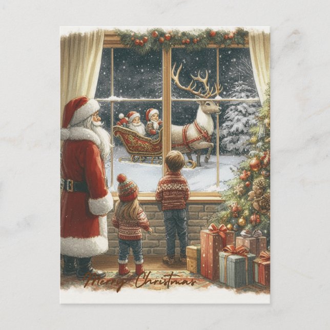 Cartão de Natal Russo Vitoriano (Frente)