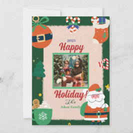 Cartão de Natal Santa Jolly Feliz