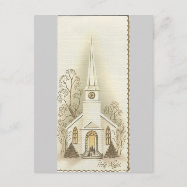 Cartão de Natal "Santa Noite" (Frente)