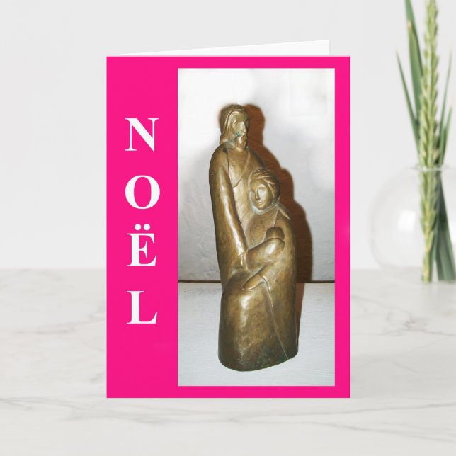 Cartão de Natal santamente da família (Frente)