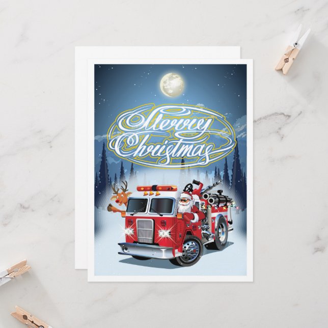 cartão de Natal saudação (Frente/Verso In Situ)