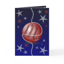 Cartão de Natal Scorpio.