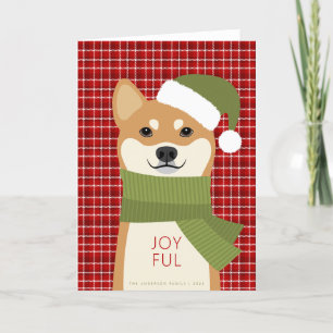 Cartão de Natal Shiba Inu
