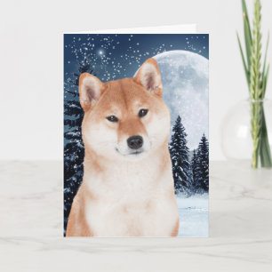 Cartão de Natal Shiba Inu