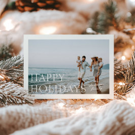 Cartão de Natal Simples com Foto