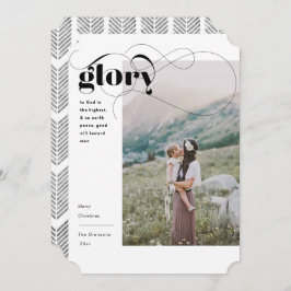 Cartão de Natal Simples para Glória Religiosa