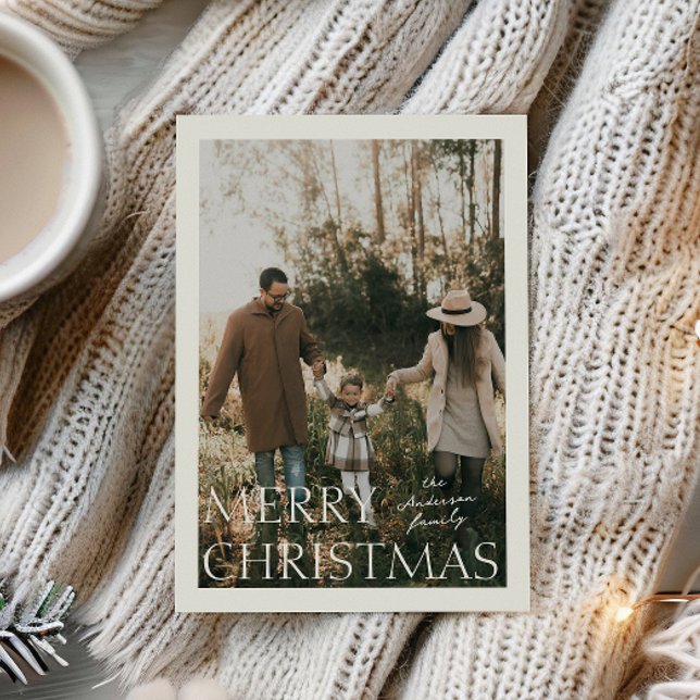 Cartão de Natal Simplicidade Foto (Criador carregado)