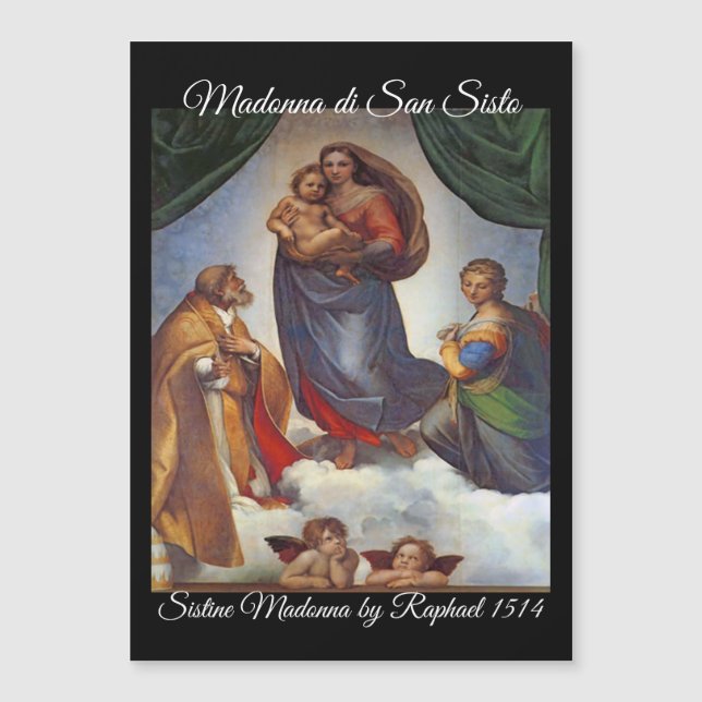 Cartão de Natal Sistine Madonna (Frente)