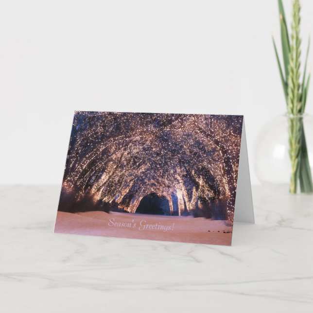 Cartão de Natal "Sleepwalker Wood (Night)" (Frente)