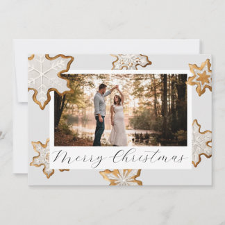 Cartão de Natal Snowflake Cookie